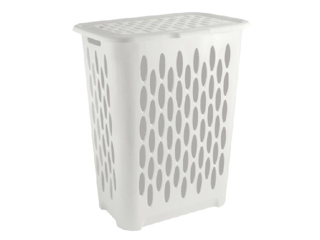 Корзина для белья Keeplex Light с откидной крышкой 37л 42,2х29х51,5см белое облако